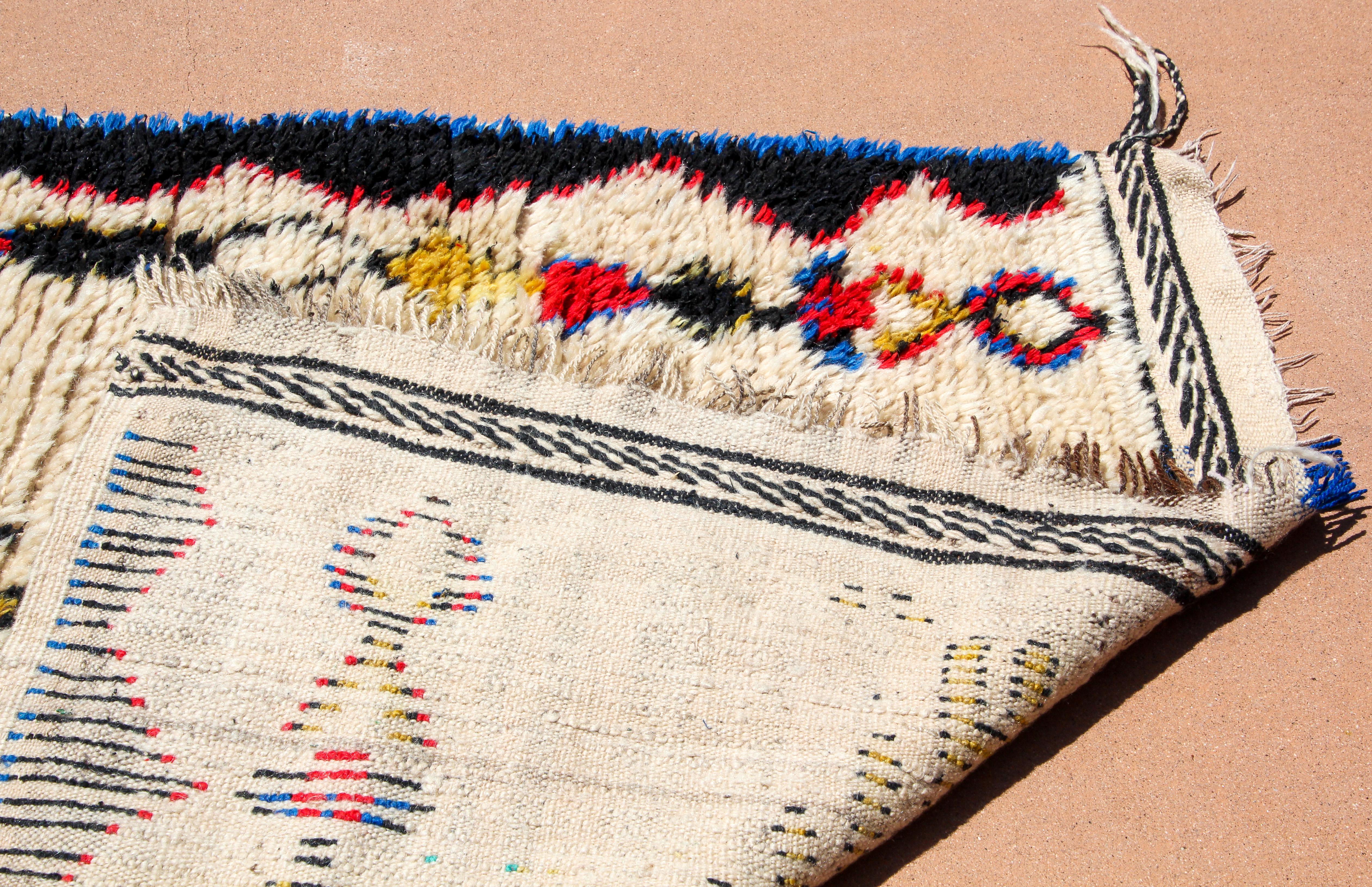 1960s Moroccan Vintage Tribal Rug from Azilal For Sale 10
