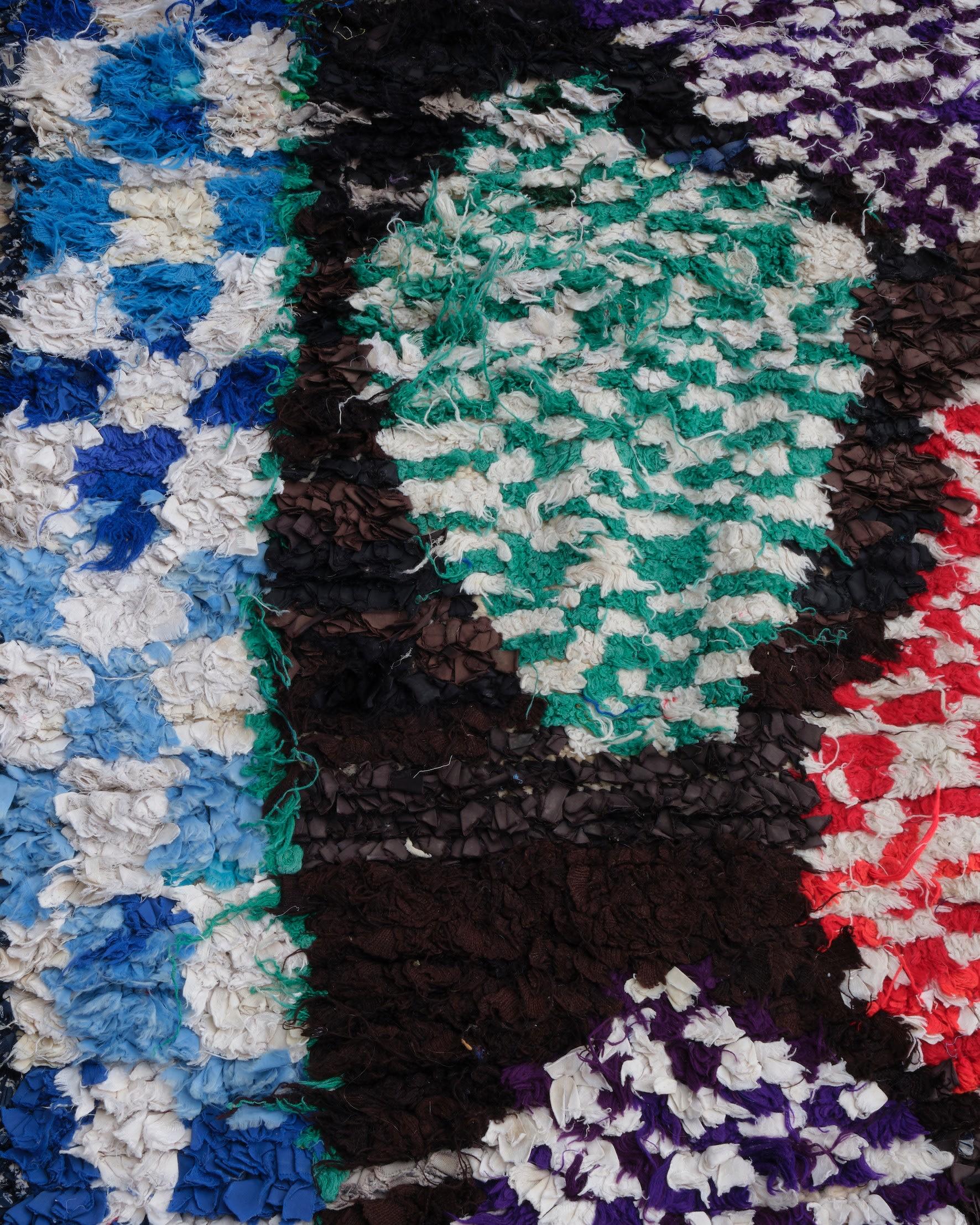 Moroccan, Vintage Tribal rug from Azilal In Excellent Condition For Sale In London, GB