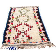 Tapis tribal marocain vintage des années 1960 d'Asilal