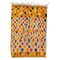 Moroccan with Canary Yellow, Cherry Eed, Charcoal and Ivory c.1960
