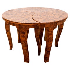 Moroccan Wood Veneer Side Tables, 3