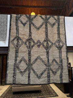 Handwoven Moroccan Wool Rug, Sand/Brown, 8x10