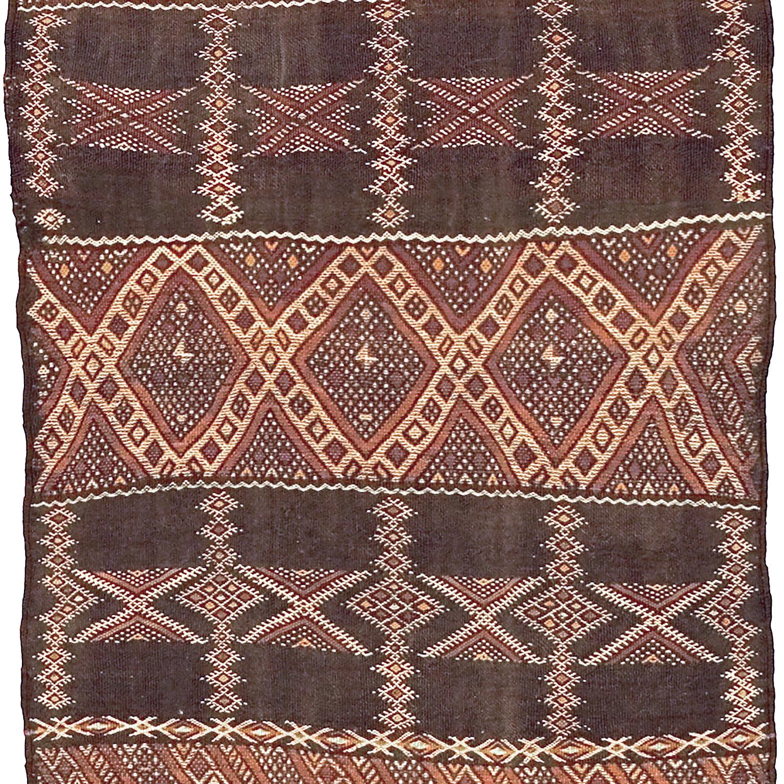 Hand-Woven Moroccan Zaiane Handwoven Carpet For Sale