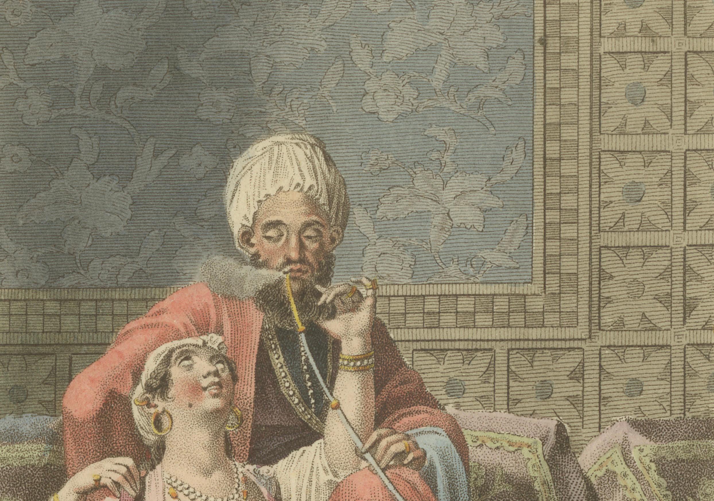 Moroccans – Antique Hand-Colored Ethnographic Engraving (c.1810)