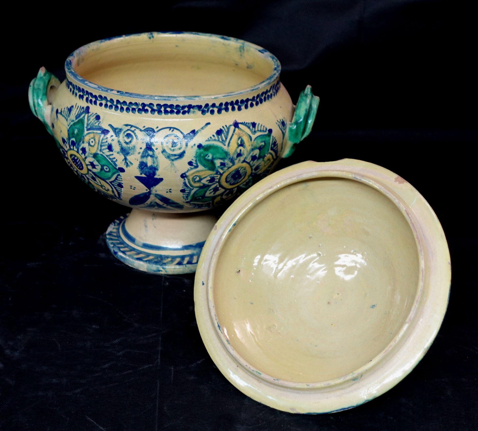 Morocco Covered Bowl, Jar, Early 20th Century For Sale 8