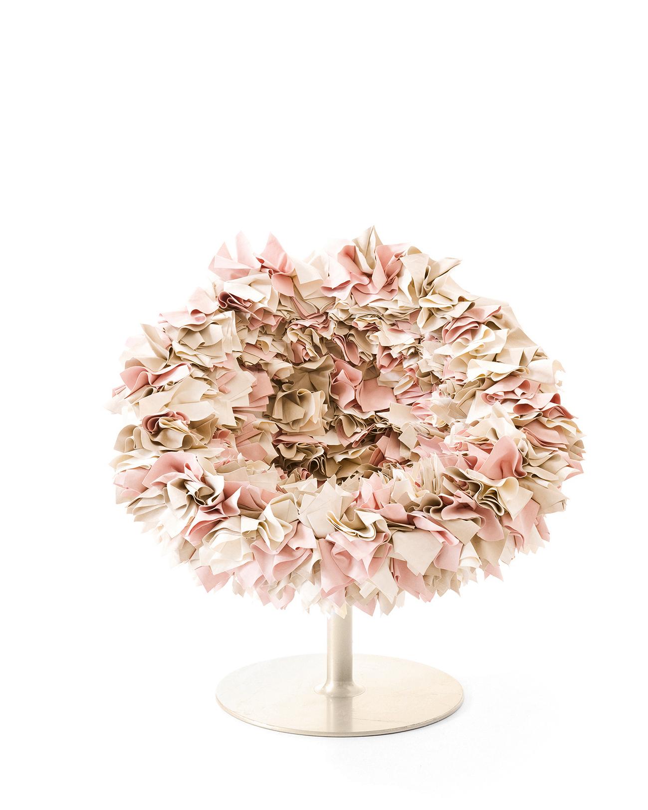 Moroso BOUQUET Armchair in Cacao Finish by Tokujin Yoshioka In New Condition For Sale In Brooklyn, NY