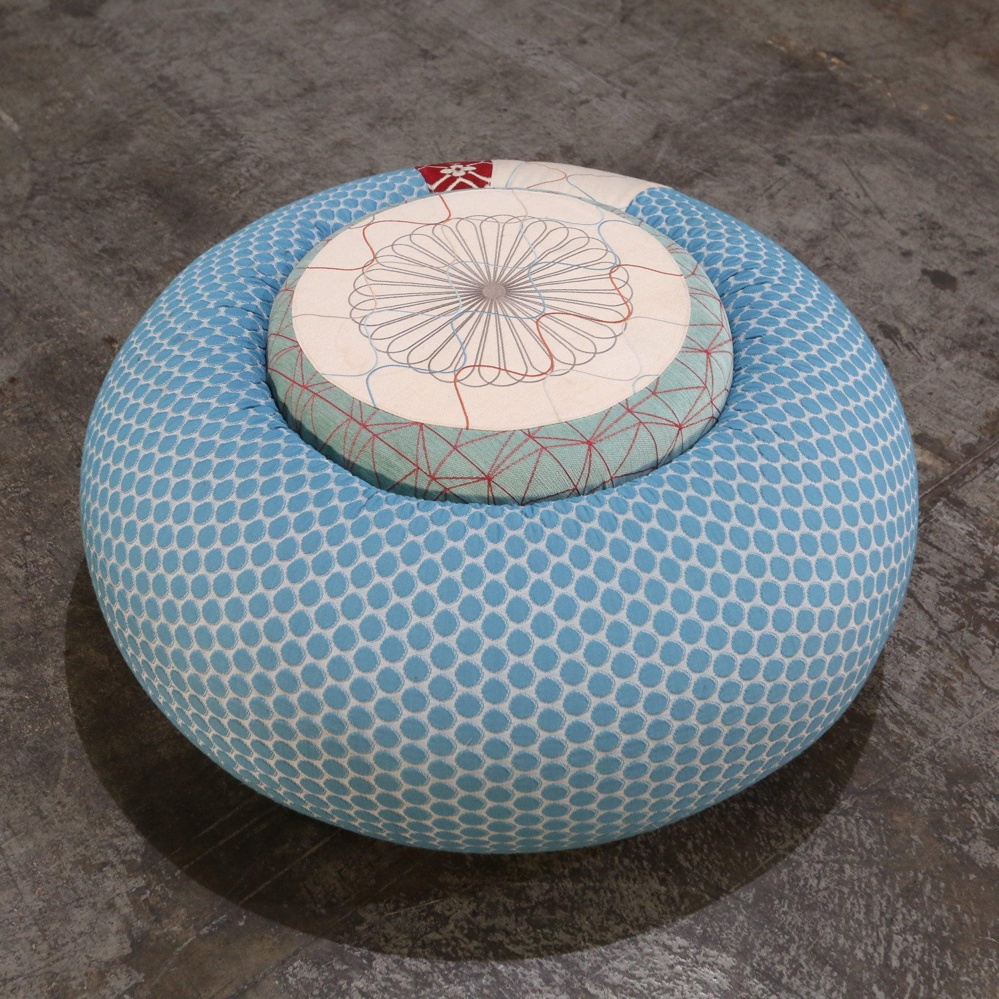 Fabric Moroso Donut Pouf by Edward Van Vliet