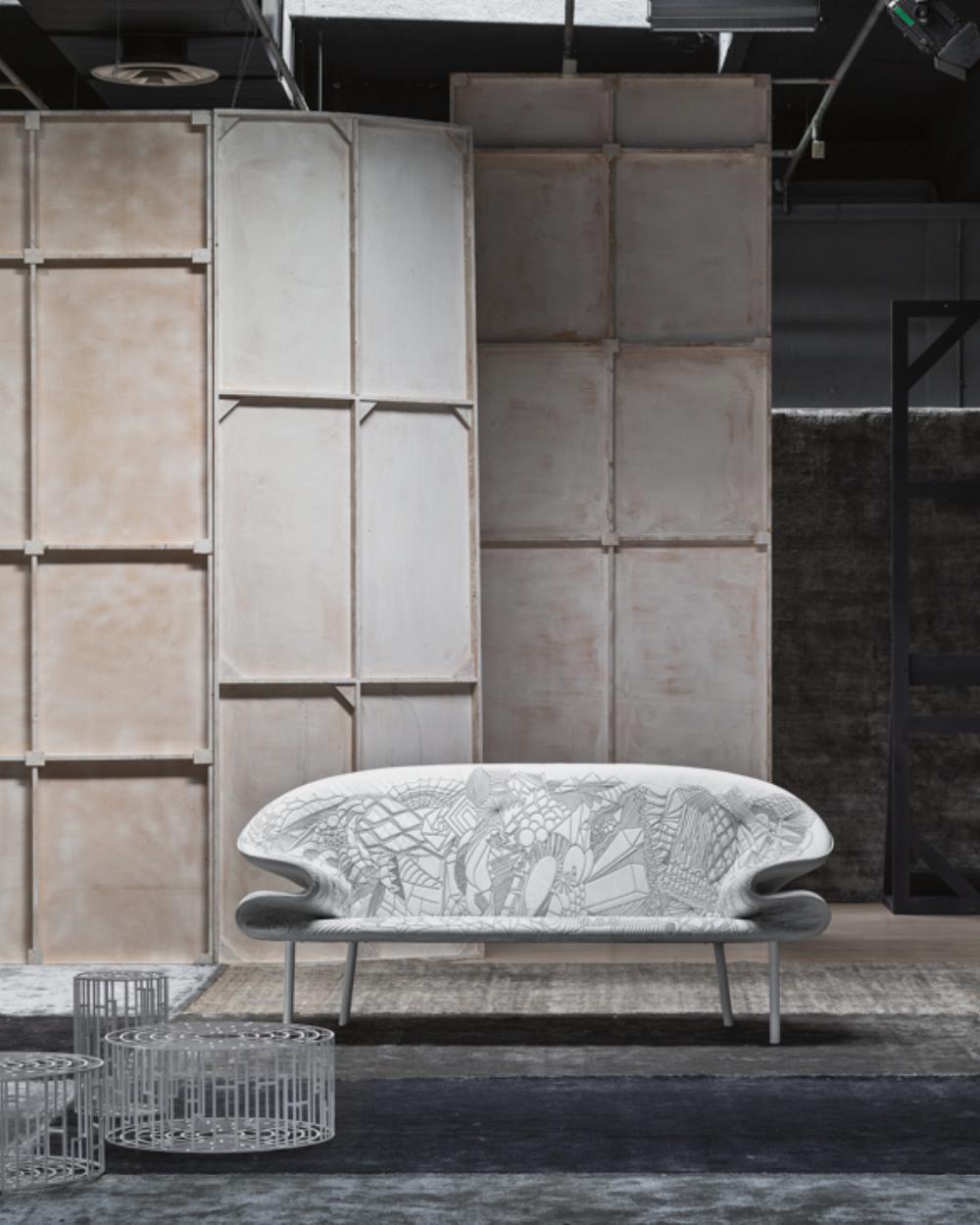 Acier Canapé DOODLE Moroso par devant en vente