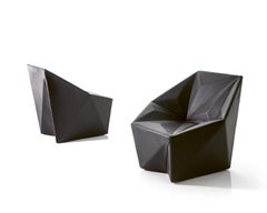 Sillón Moroso Gemma en blanco y negro difuminado de Daniel Libeskind