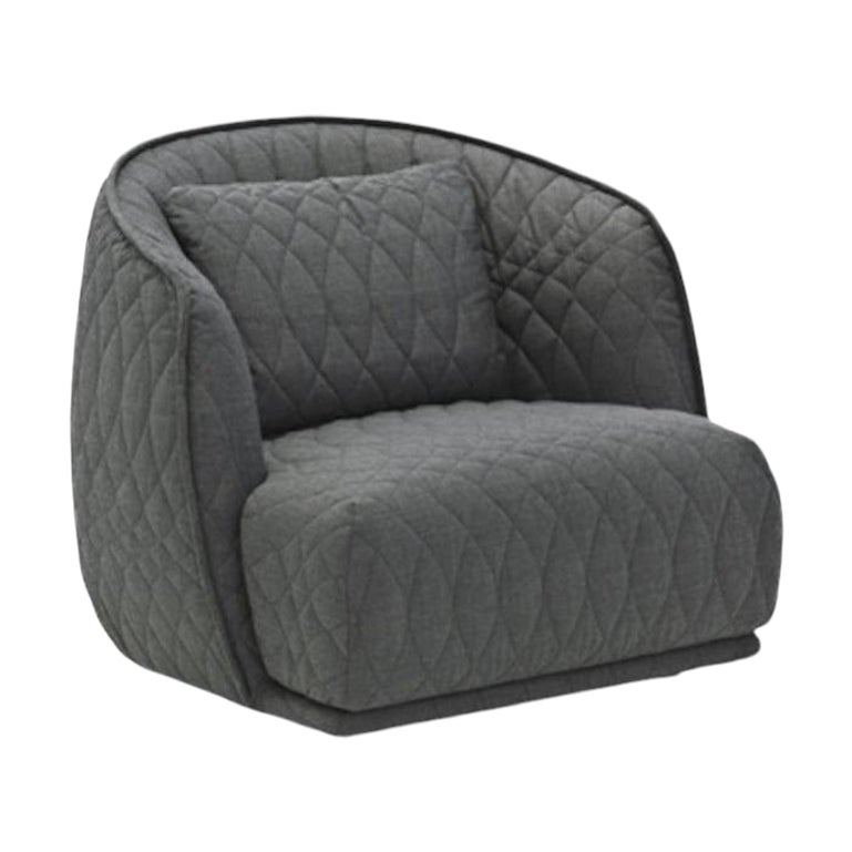 Fauteuil pivotant Redondo « LIGHT GRAY » de Moroso, conçu par Patricia Urquiola – EN STOCK