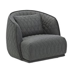 Moroso LIGHT GRAY Redondo Swivel Lounge Chair by Patricia Urquiola STOCK