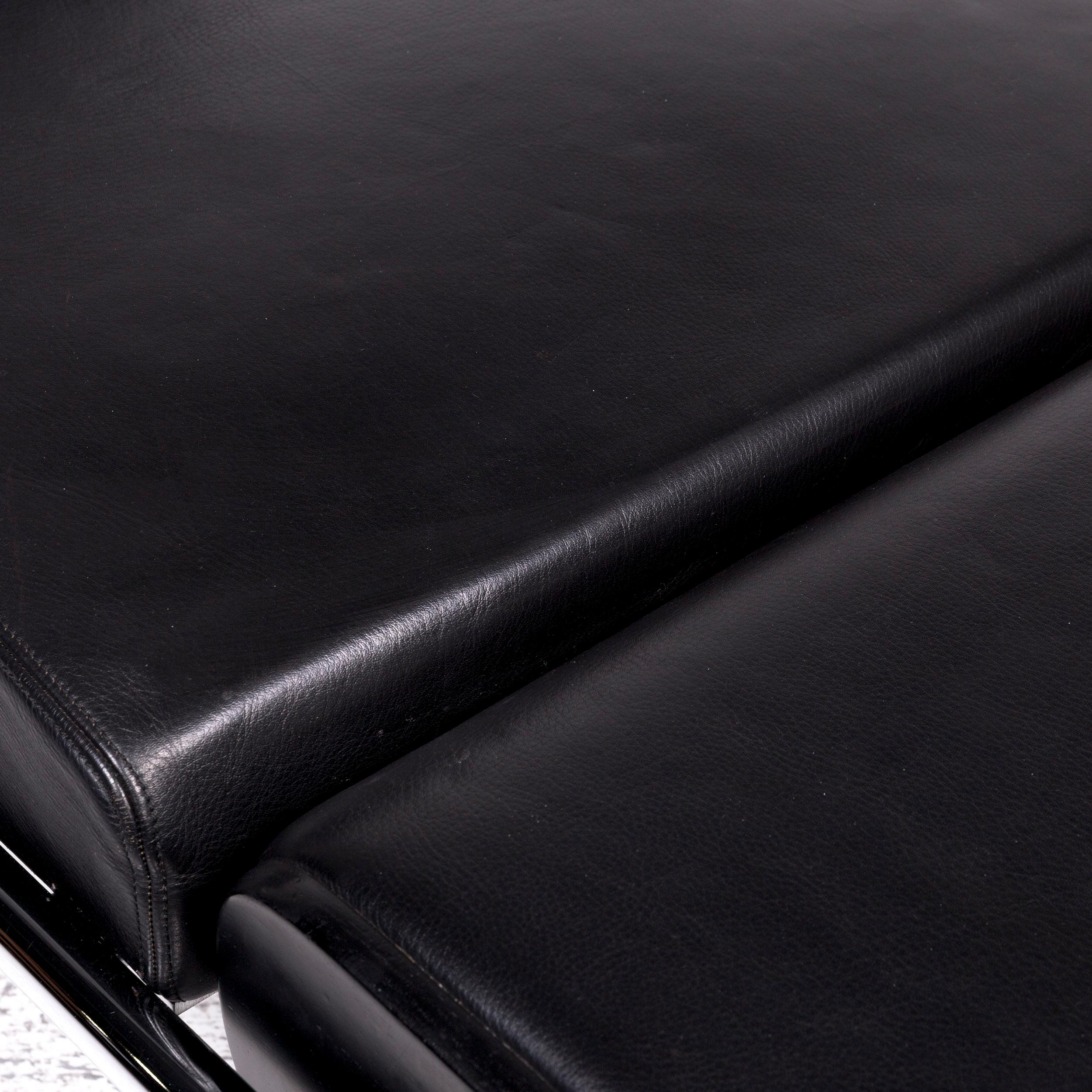 Moroso Massimo Leather Lounger Black Relax function (Leder) im Angebot