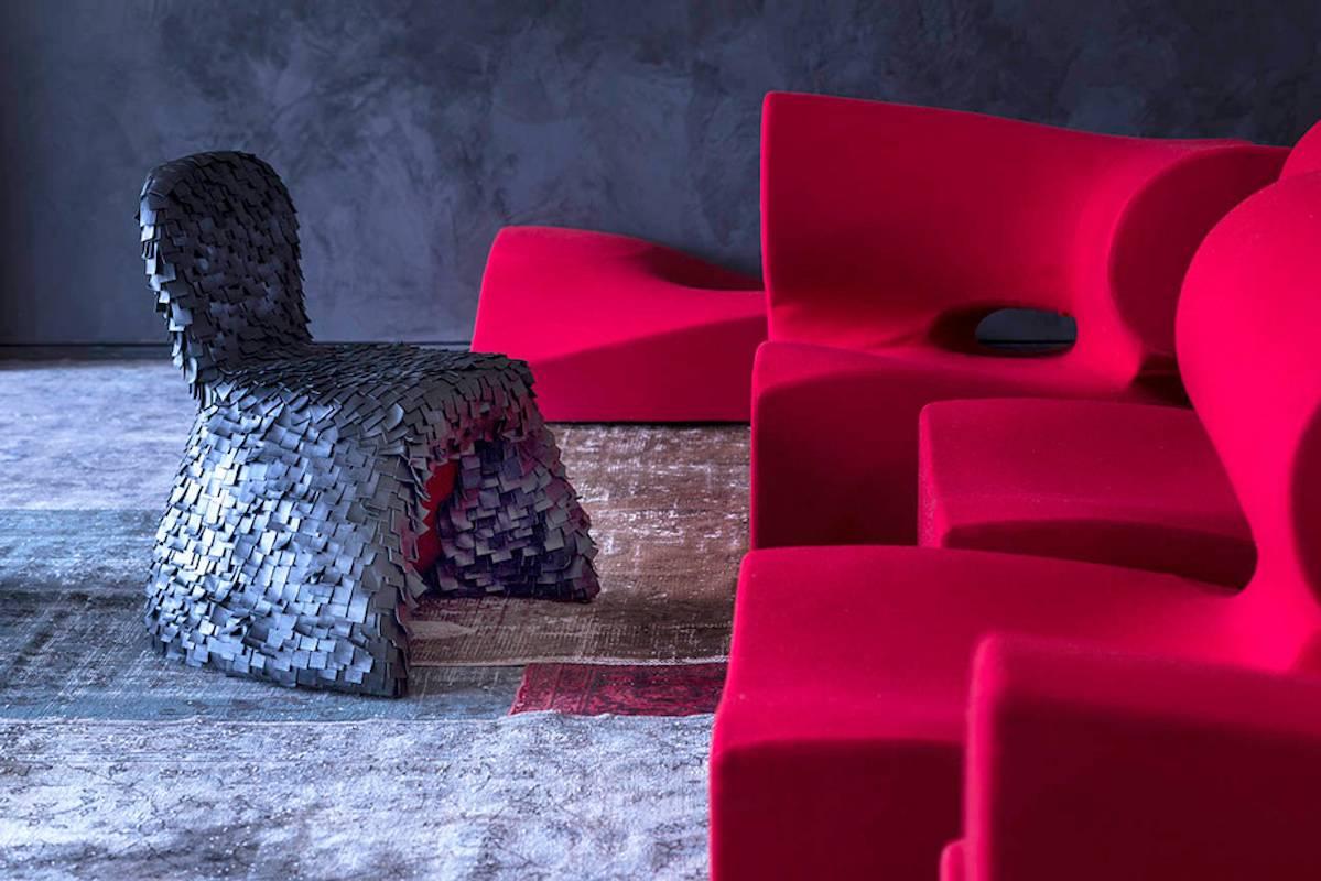 Fabric Moroso Misfits Modular Sofa by Ron Arad Designed in 2007 For Sale