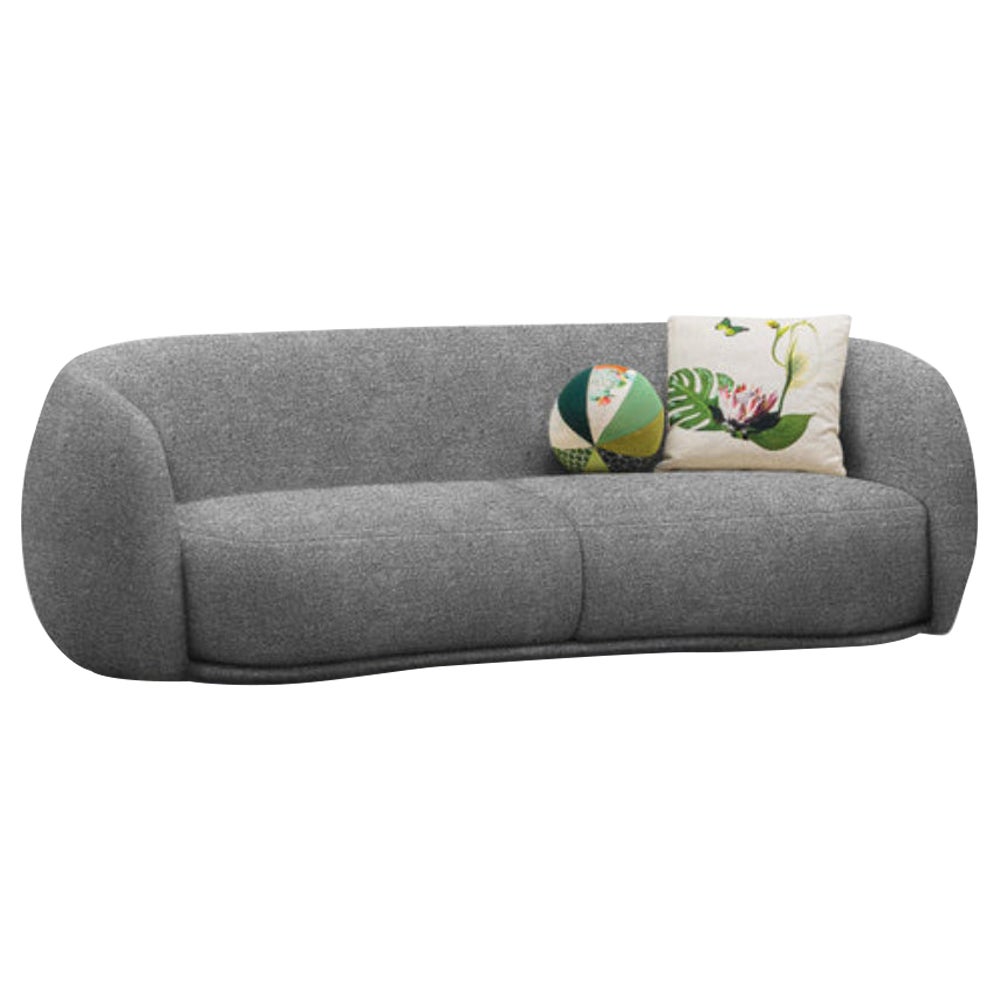 Moroso Pacific 2-seater Sofa in Concrete grey by Patricia Urquiola
