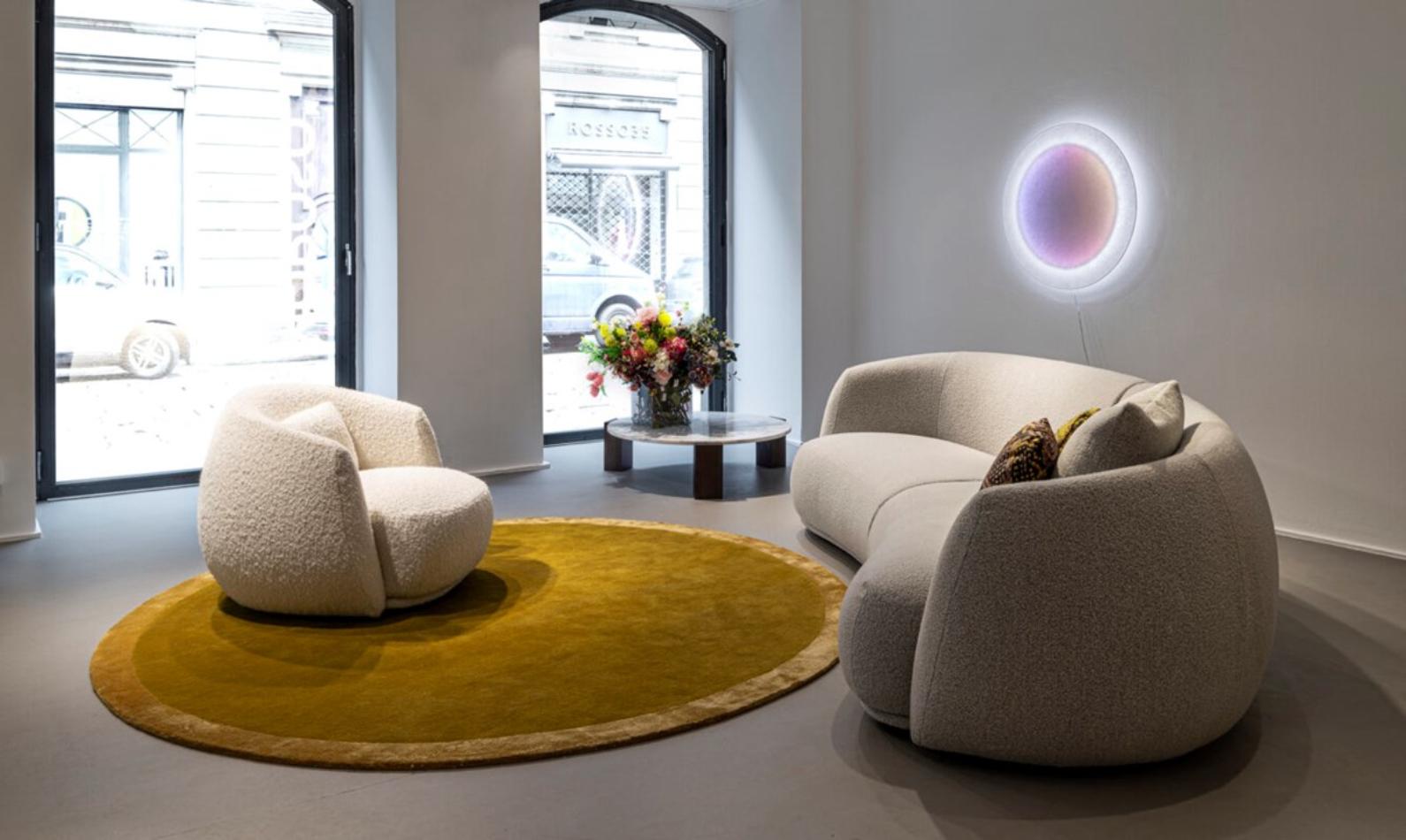 Moroso Pacific 3-Sitzer-Sofa in Weiß sand von Patricia Urquiola (21. Jahrhundert und zeitgenössisch) im Angebot