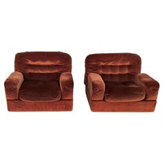 Paire de chaises longues italiennes vintage Moroso
