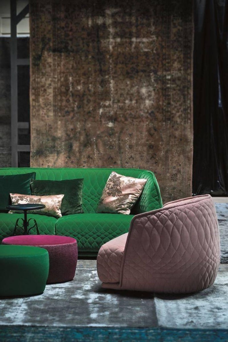 Moroso Redondo Three Seat Sofa In Quilted Upholstery By Patricia Modern Moroso Redondo Three Seat Sofa In Quilted Upholstery By Patricia Urquiola For