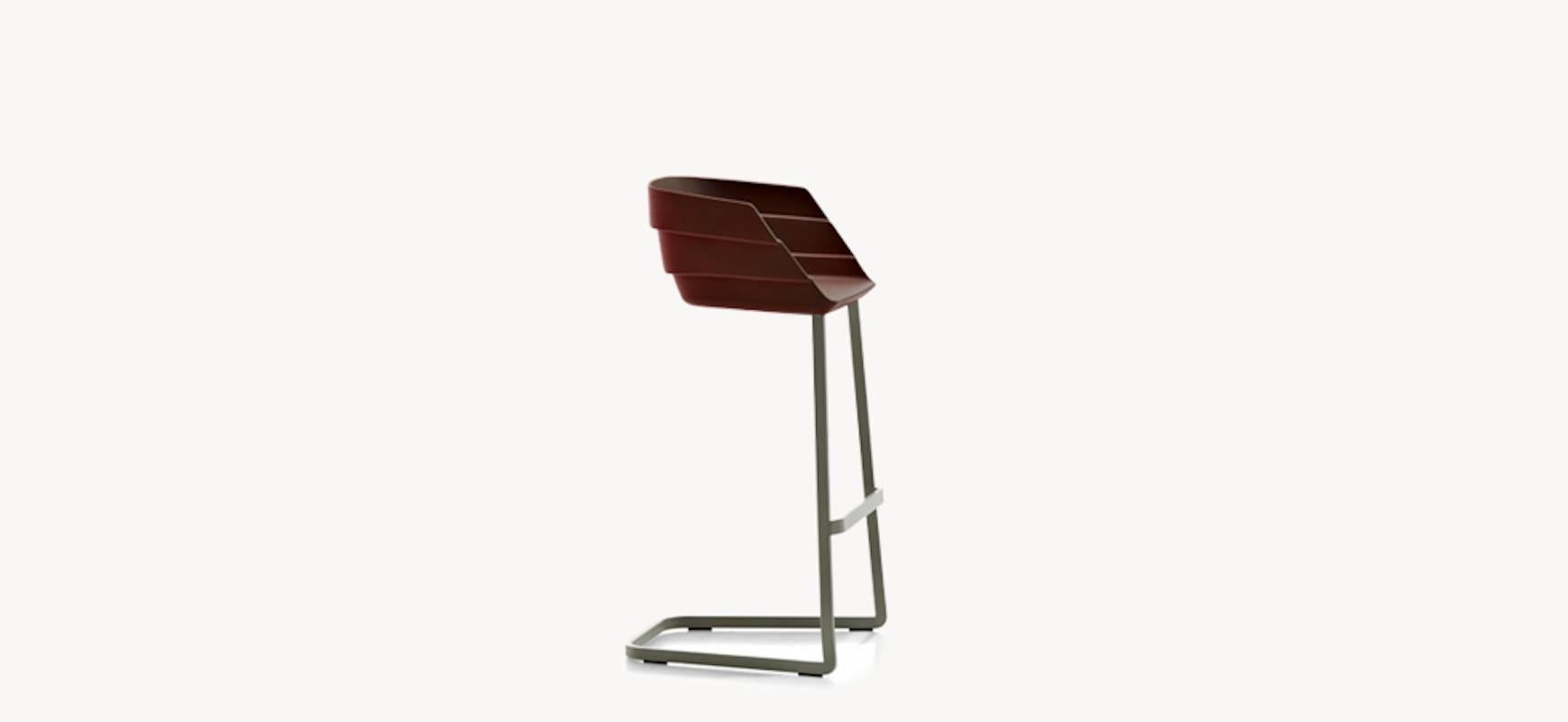 Contemporary Moroso Rift Counter Stool by Patricia Urquiola in Six Color Options For Sale