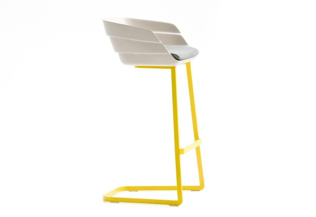 Steel Moroso Rift Counter Stool by Patricia Urquiola in Six Color Options For Sale