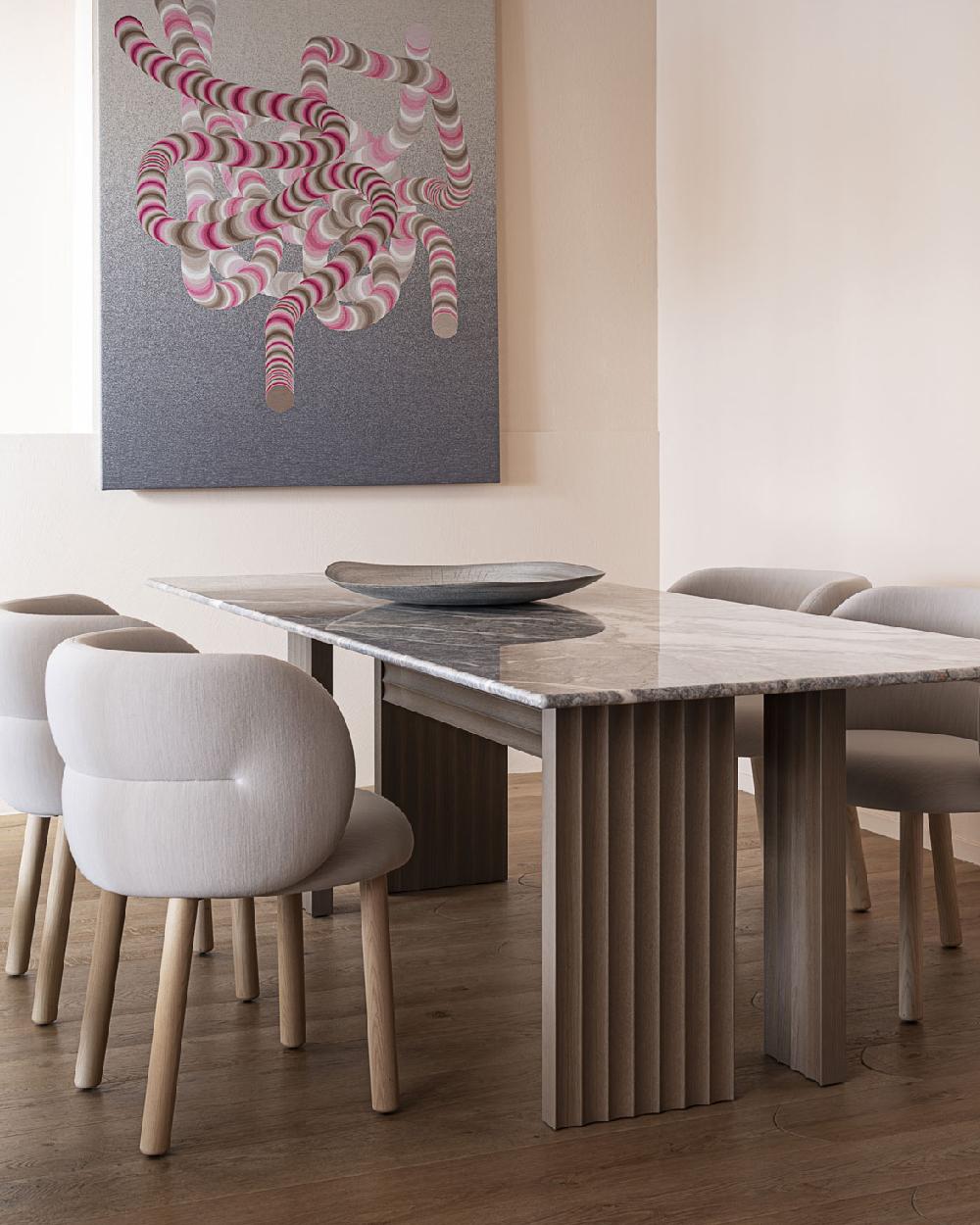 Wood Moroso ROWS Large Table by Patricia Urquiola For Sale