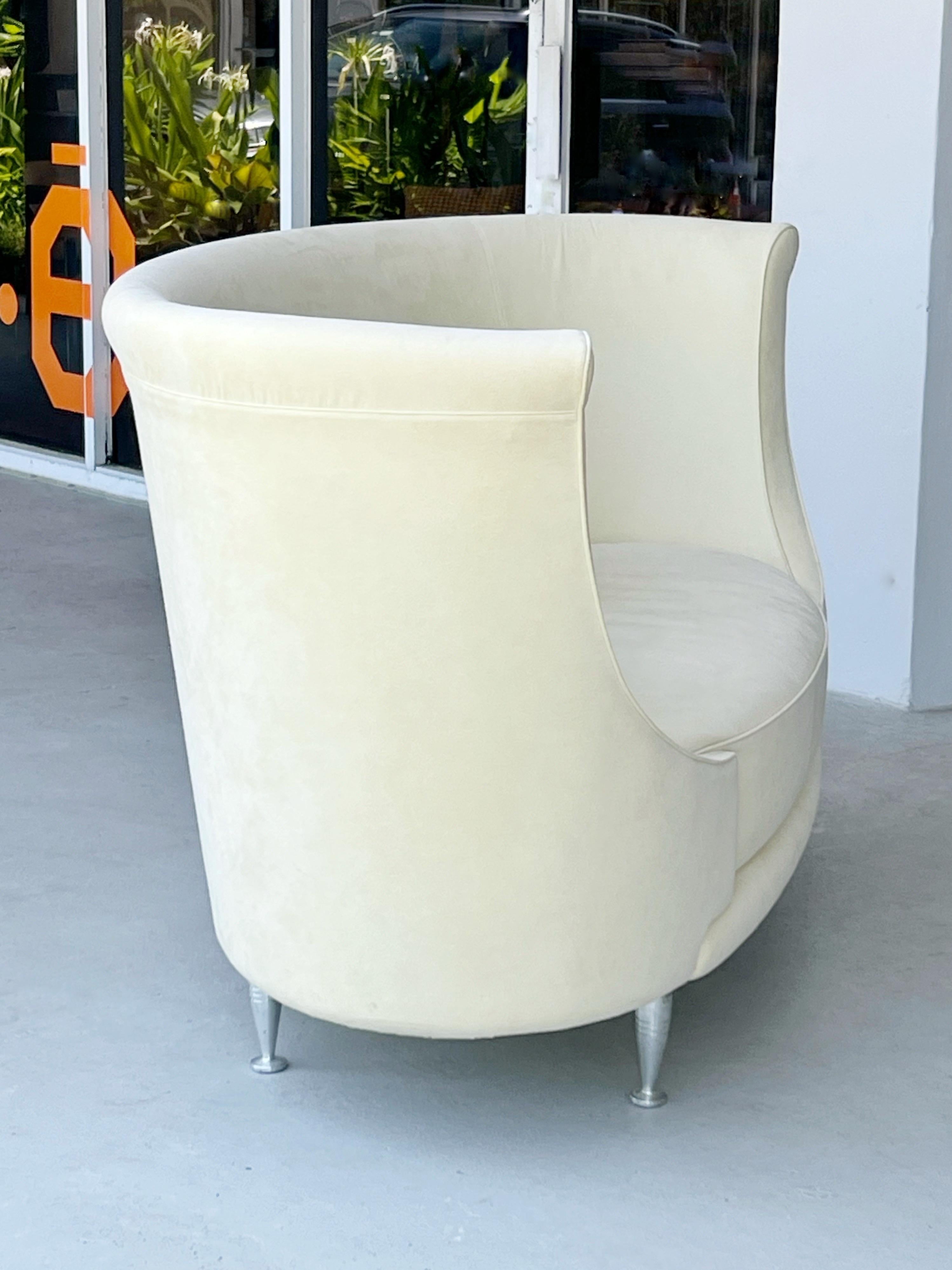 Moroso-Sofa-Sessel in Elfenbein  im Angebot 4