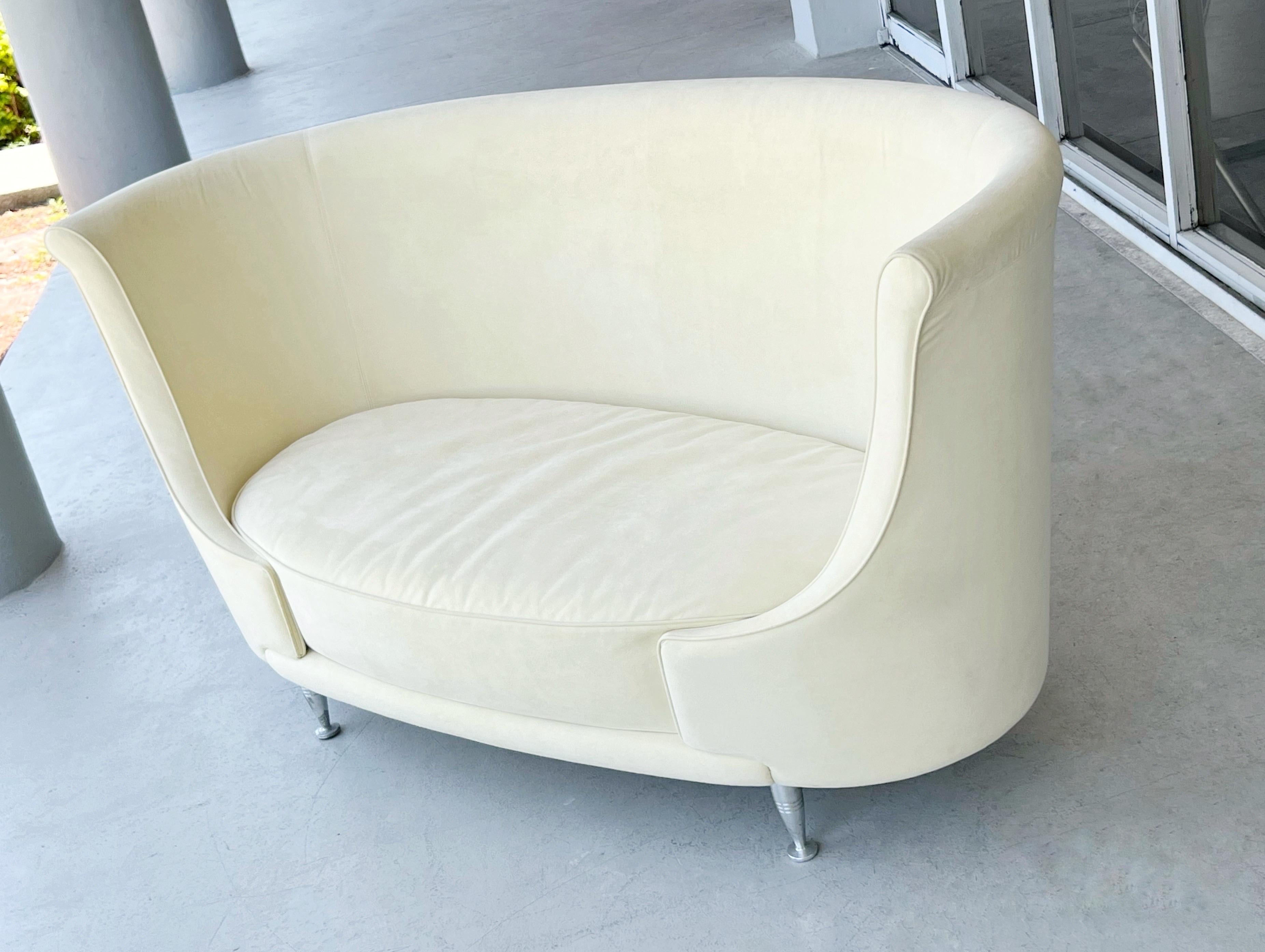 Moroso-Sofa-Sessel in Elfenbein  (Aluminium) im Angebot