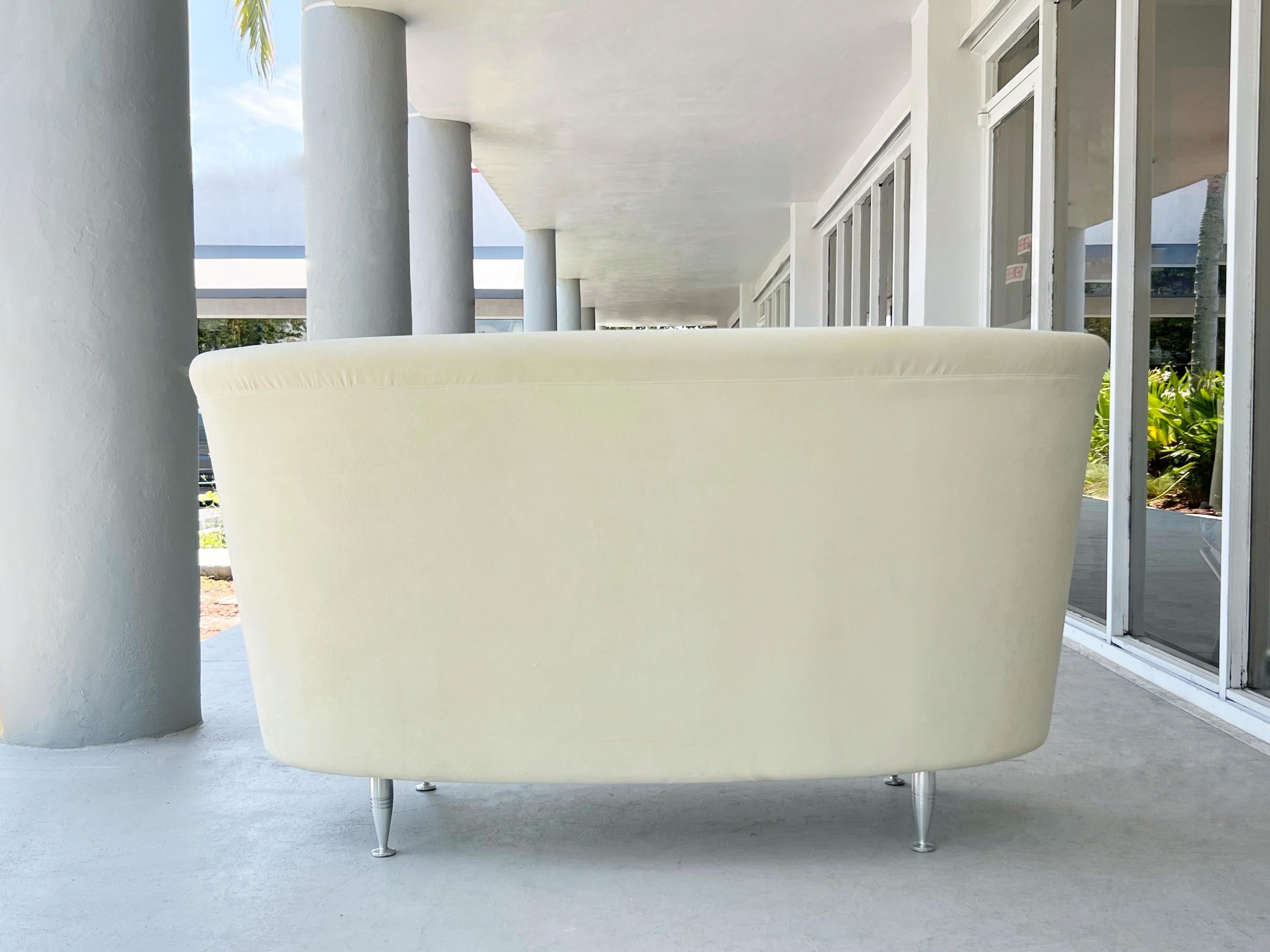 Moroso-Sofa-Sessel in Elfenbein  im Angebot 2