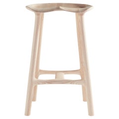 Sgabello Morphe in frassino naturale