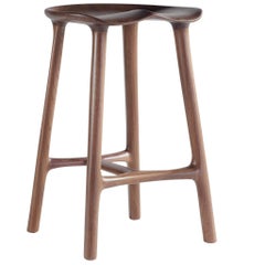 Tabouret Morphe en noyer