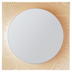 Morphed Mega Wall Mirror in Aluminum, Ash & Mirrored Glass by Medium Small