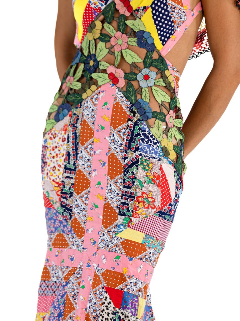 MORPHEW ATELIER Multicolor Silk and Cotton Floral CutWork Quilt