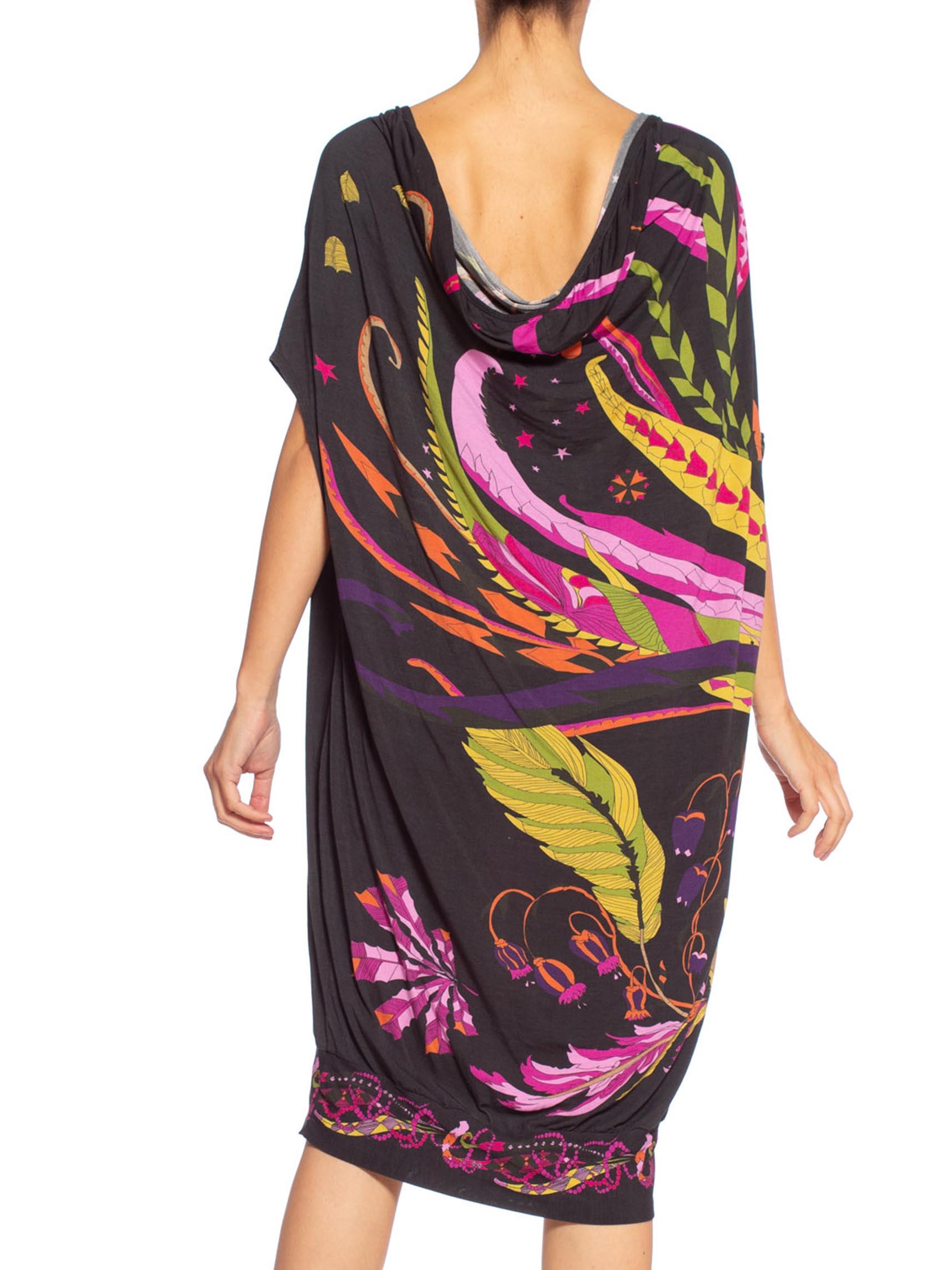 MORPHEW COLLECTION 1970'S Psychedelic Fortune Teller Print Dress 5