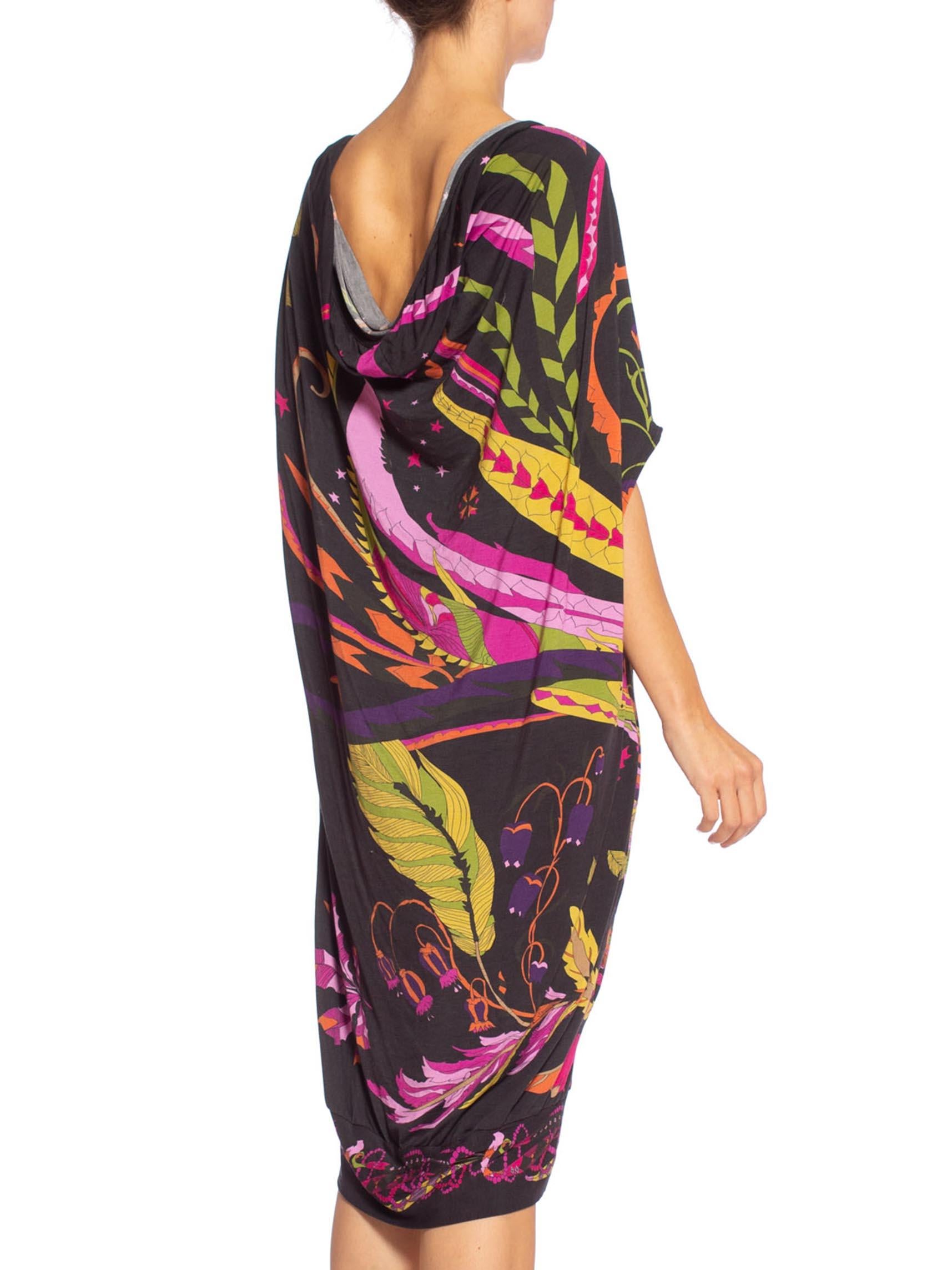 MORPHEW COLLECTION 1970'S Psychedelic Fortune Teller Print Dress 4