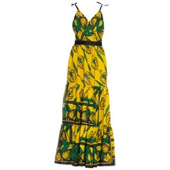 Morphew Collection African Indian Block Print Tribal Cotton Dress