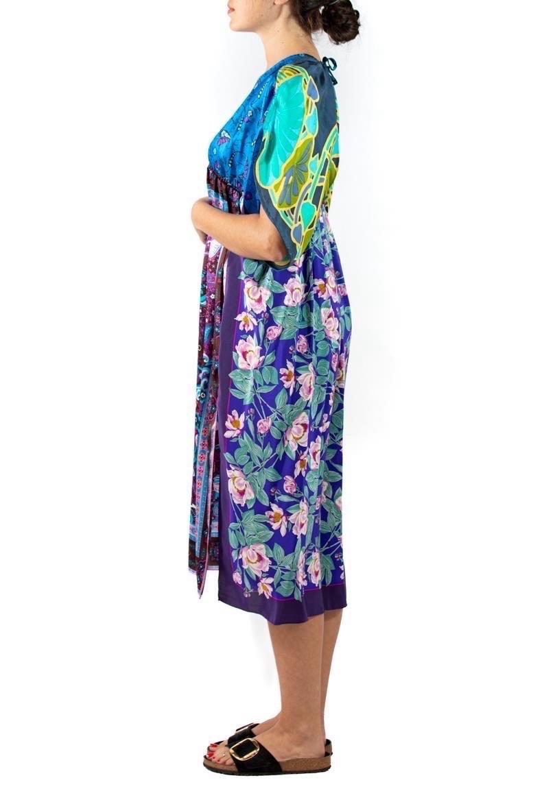 Morphew Collection Blue & Purple Paisley Silk Twill 4-Scarf Dress
MORPHEW COLLECTION is made entirely by hand in our NYC Ateliér of rare antique materials sourced from around the globe. Our sustainable vintage materials represent over a century of