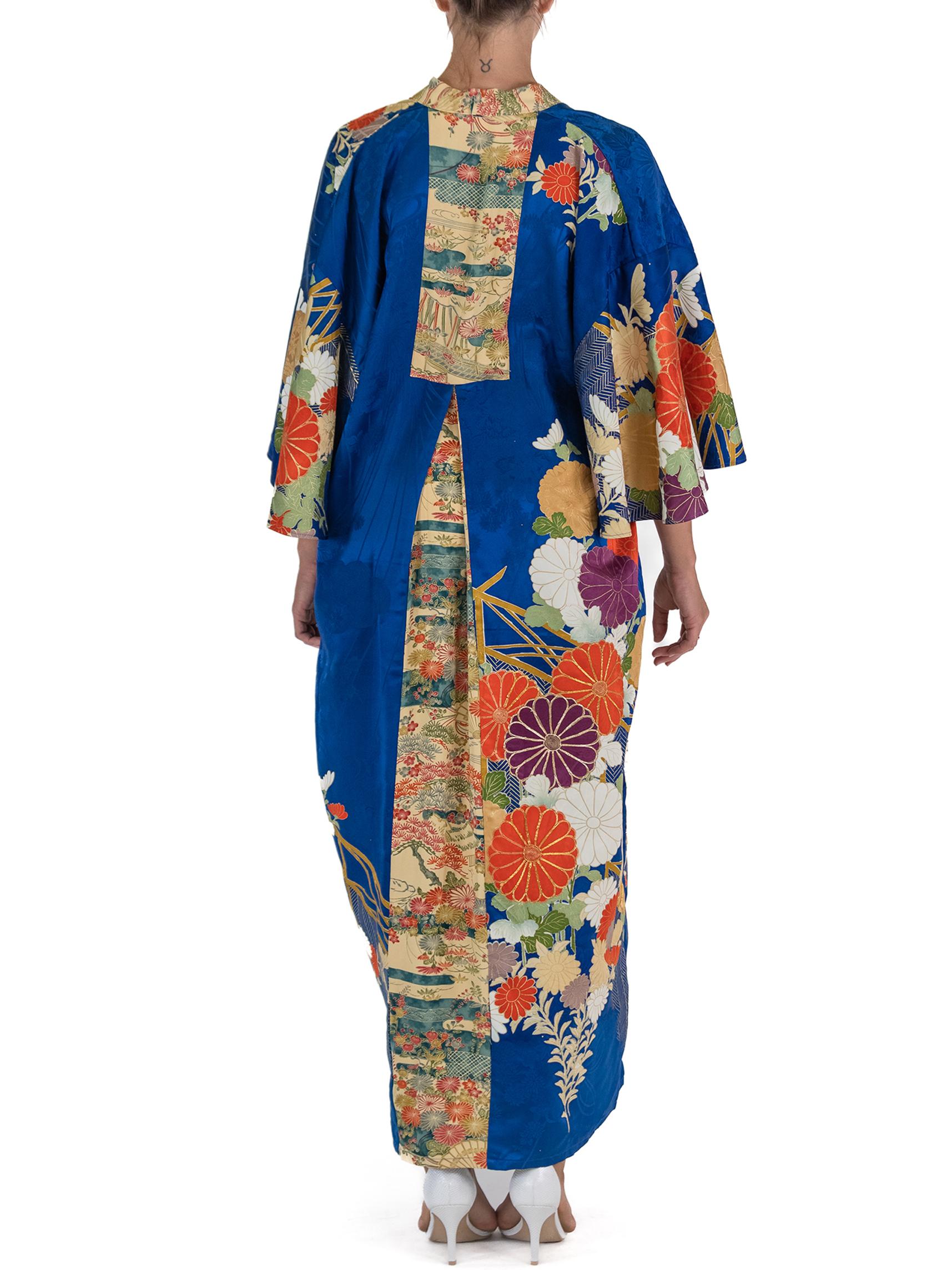 Morphew Collection Blue Yellow Garden Scene Trim Silk Kaftan
MORPHEW COLLECTION is made entirely by hand in our NYC Ateliér of rare antique materials sourced from around the globe. Our sustainable vintage materials represent over a century of