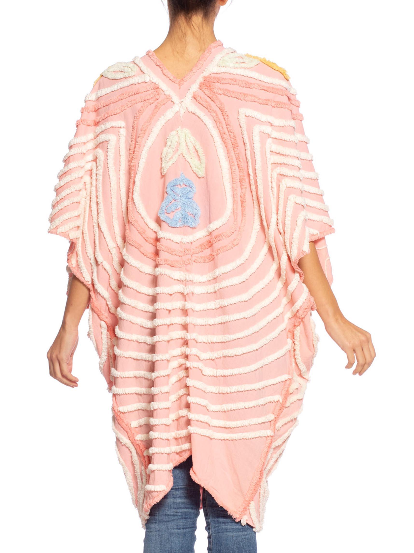 MORPHEW COLLECTION Chenille Pink Beach Cocoon  Kaftan 5