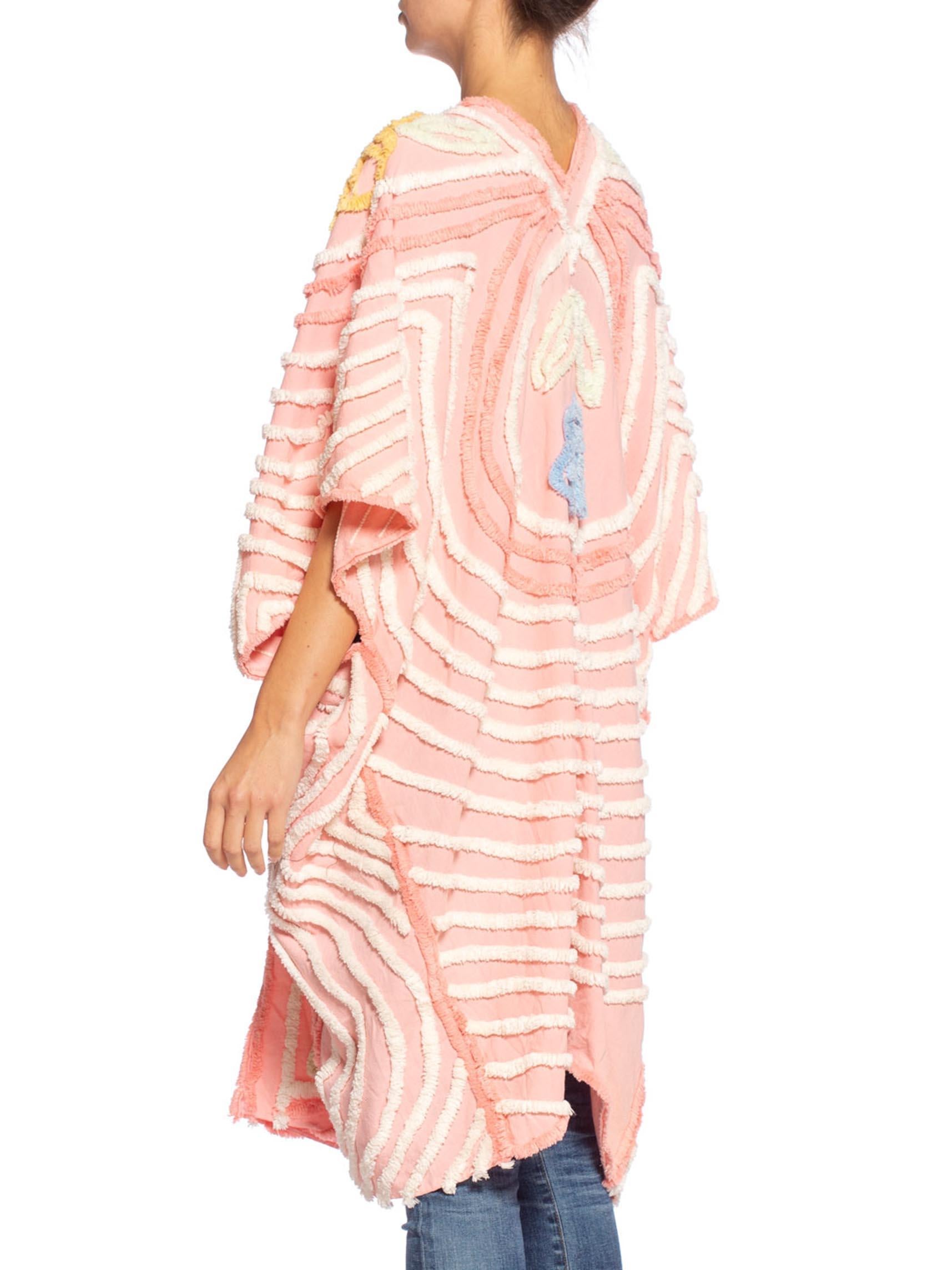 MORPHEW COLLECTION Chenille Pink Beach Cocoon  Kaftan 2