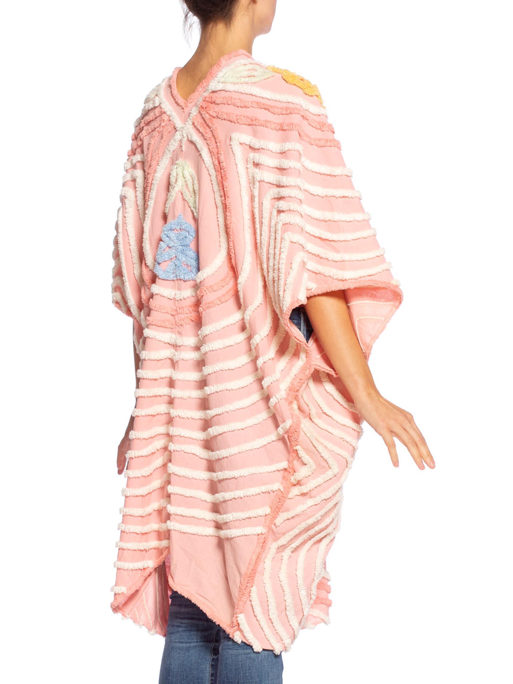 MORPHEW COLLECTION Chenille Pink Beach Cocoon  Kaftan 3