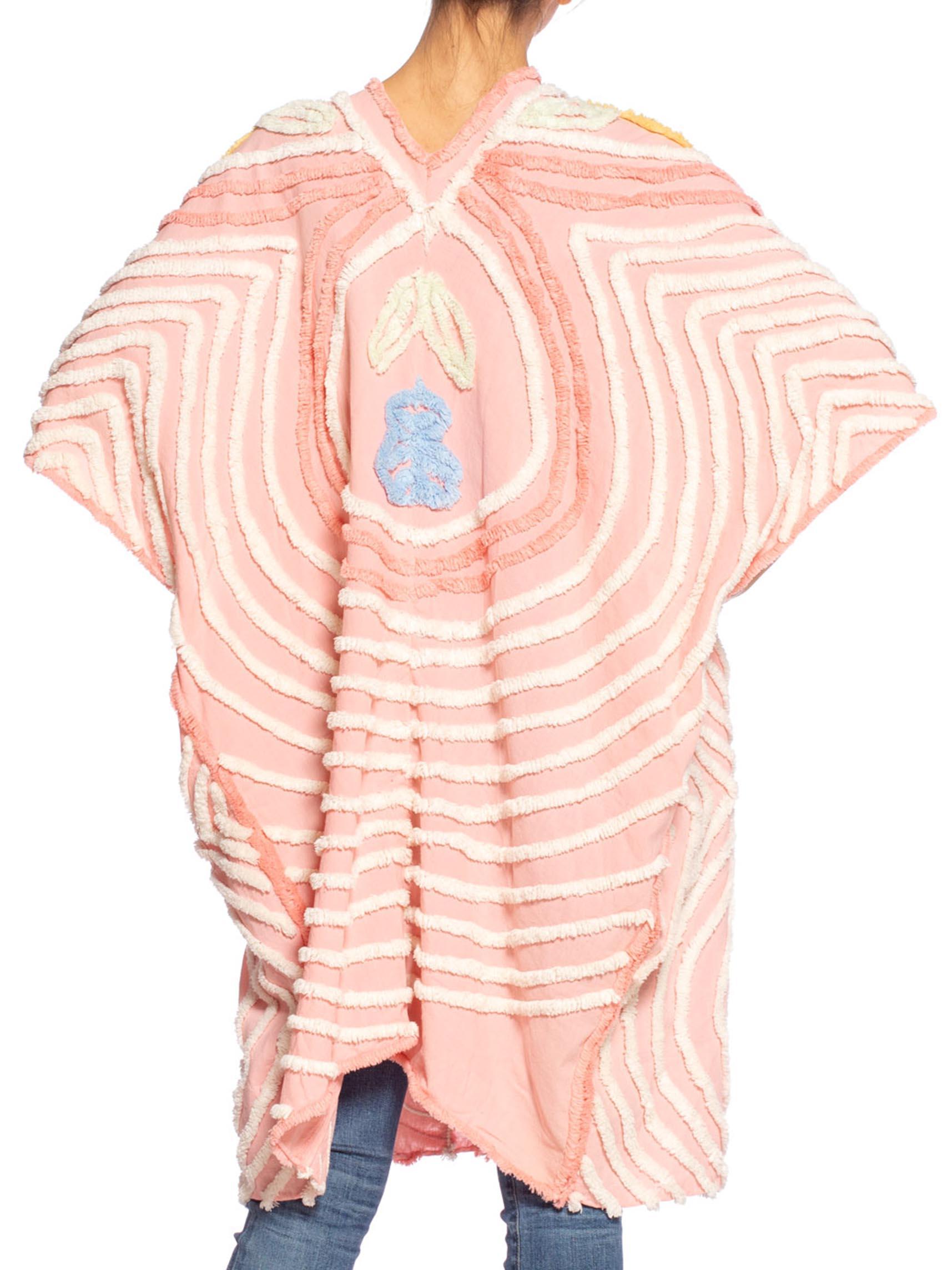 MORPHEW COLLECTION Chenille Pink Beach Cocoon  Kaftan 4