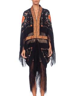 Morphew Collection Cocoon Made From Hand Embroidered 1920's Chinese Silk