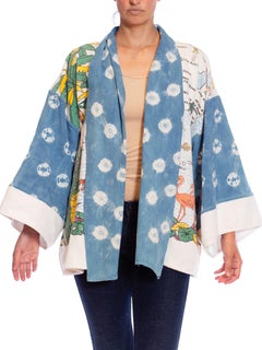 MORPHEW COLLECTION Cotton Vintage Florida Souvenir Jacket Length Duster