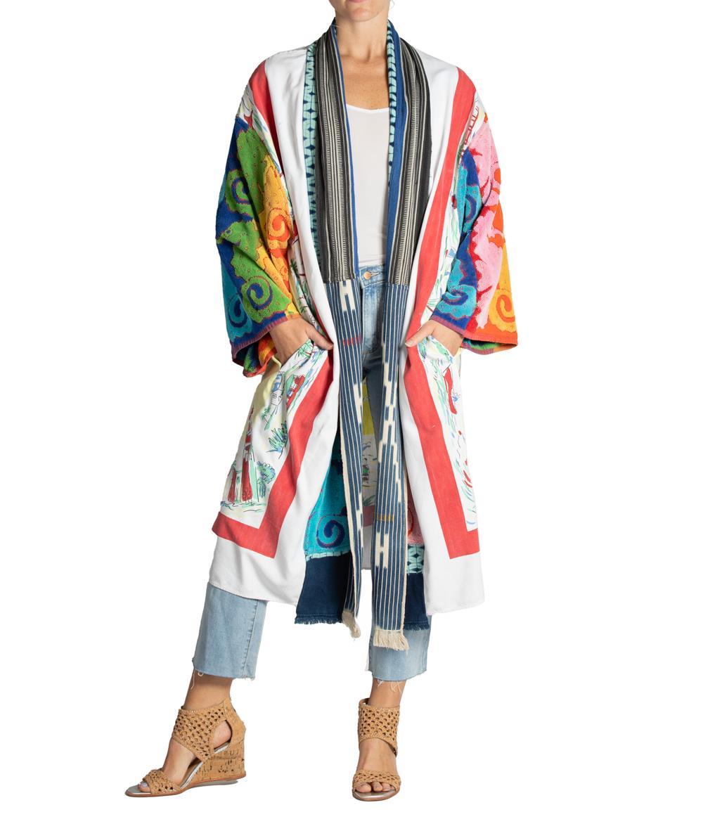 MORPHEW COLLECTION Cotton Vintage Florida Souvenir Jacket Length Duster
MORPHEW COLLECTION is made entirely by hand in our NYC Ateliér of rare antique materials sourced from around the globe. Our sustainable vintage materials represent over a