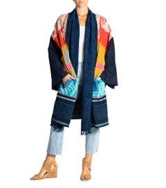 MORPHEW COLLECTION Cotton Vintage Parrots Souvenir Jacket Length Duster