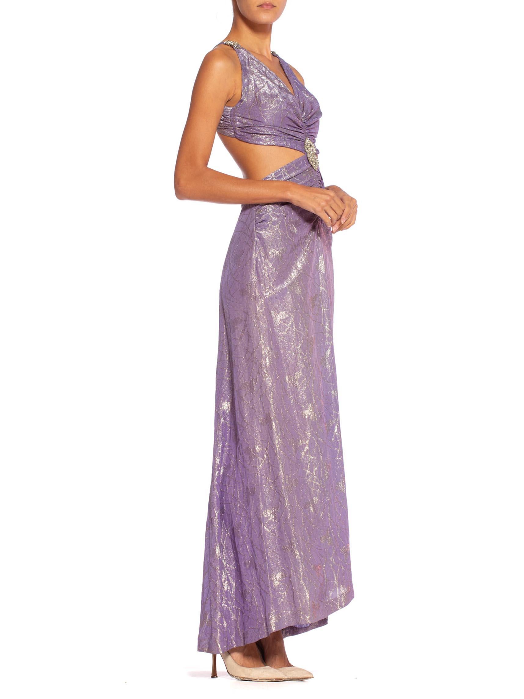 lilac silver dress