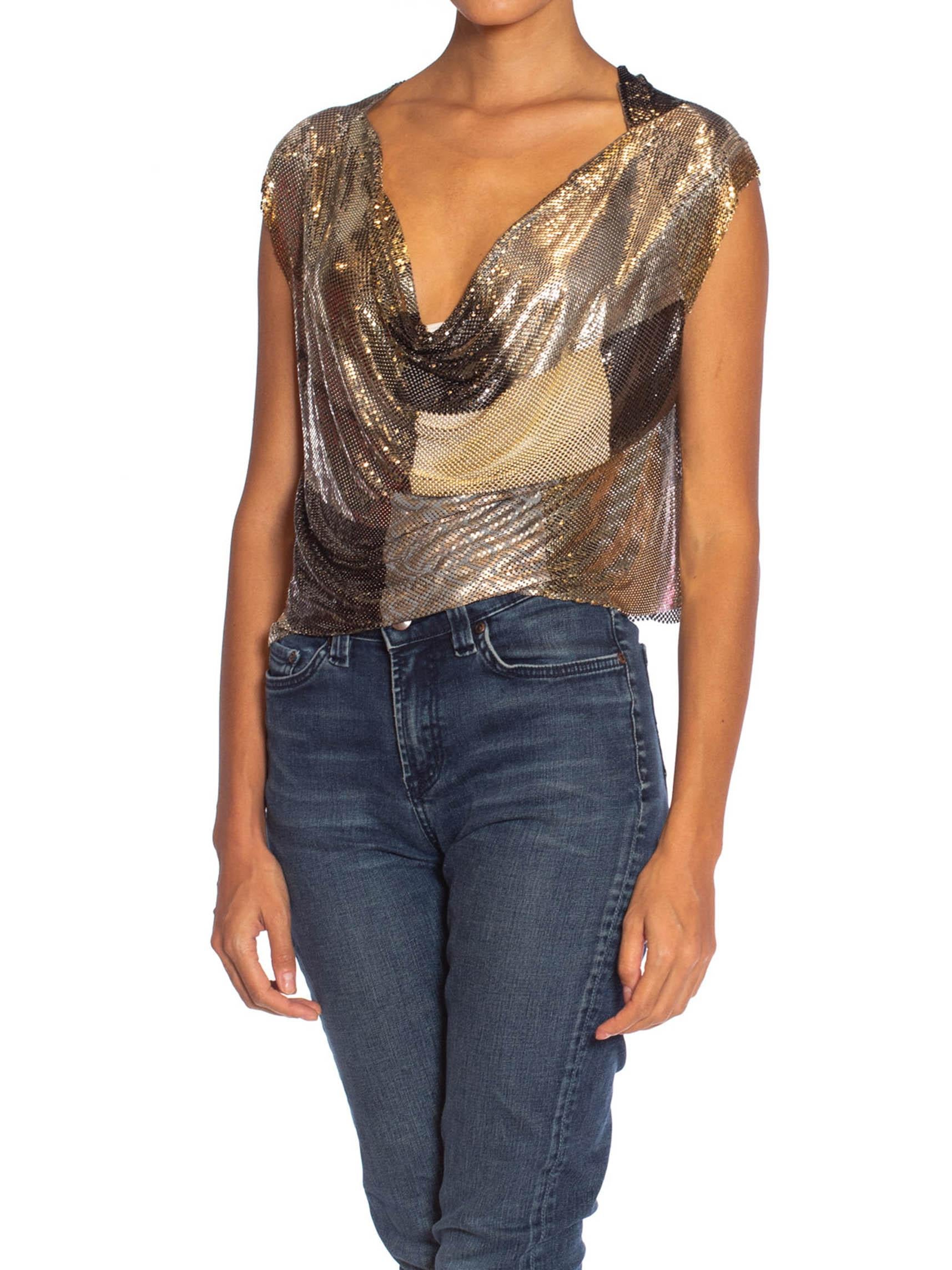 Atelier A in maglia metallica patchwork color canna di fucile 2