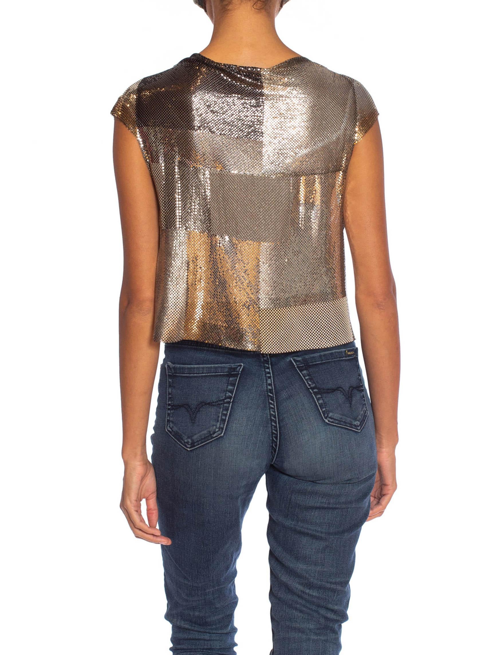 Atelier A in maglia metallica patchwork color canna di fucile 4