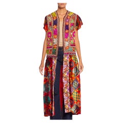 MORPHEW COLLECTION Hand Embroidered & 70S Printed Velvet Duster