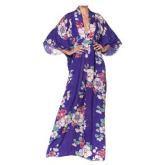 MORPHEW COLLECTION Kaftan In 1940'S Japanese Silk Kimono