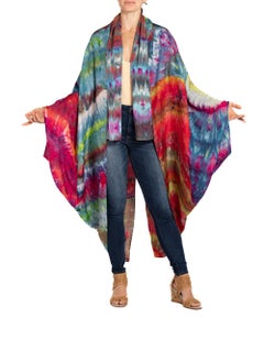 MORPHEW COLLECTION Multi Colored Silk Ice Dyed Cocoon wear 2 ways